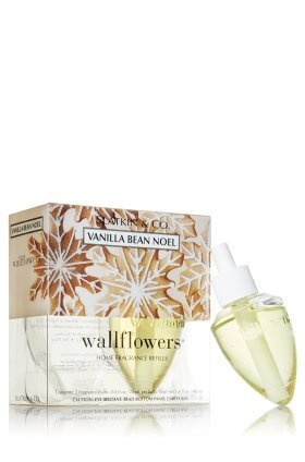 BuddyDee Bath & Body Works Home VANILLA BEAN NOEL Wallflowers 2-Pack Refills (2 Fragrance Bulbs at .8 fl oz / 24 ml)