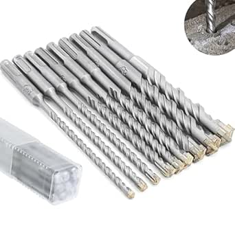 Set 7 Punte Trapano SDS Plus Einhell - Per Calcestruzzo, Acciaio 40Cr, 160mm - Foto 9