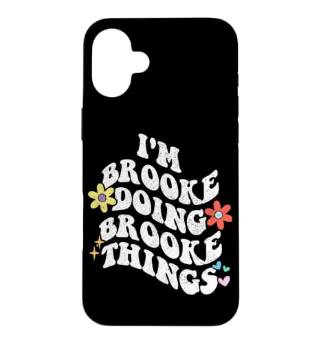 Retro Groovy Im BROOKE Doing BROOKE Things Funny Mother �X�}�z�P�[�X iPhone 16 Plus �p