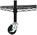 Amazon Basics 4-Shelf Adjustable, Heavy Duty Storage Shelving Unit on 3'' Wheel Casters, Metal Organizer Wire Rack, 36