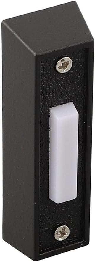 Wired Doorbell Push Button With Lighted Feature And Wall Mounted Design, Door Chime Button Offering Clear Visitor Notification And Easy Setup