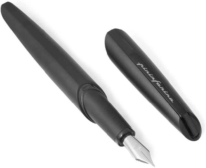 pininfarina PF TWO FOUNTAIN. BLACK. Luxury Pen. Fine Point Type. Writing Utensil
