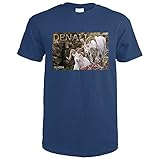 Denali National Park, Alaska, Dall Sheep 76255 (Navy Blue T-Shirt XX-Large)