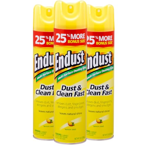 Endust Lemon Zest Multi-Surface Dusting and Cleaning Spray Lemon Zest 3-Pack