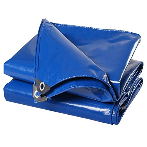 Bâche imperméable contre la pluie, protection meubles et auvent bleu