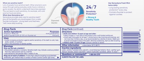Image of Sensodyne Fresh Mint Sensitive Toothpaste, 4 Ounce (Pack of 12)