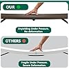 Folding Table, 4FT Foldable Picnic Table with Adjustable Height, Heavy Duty Fold-in-Half Portable Table for Weddings, Camping, RV Travel, Parties, BBQs, and Indoor Use, Easy to Fold and Store, Brown