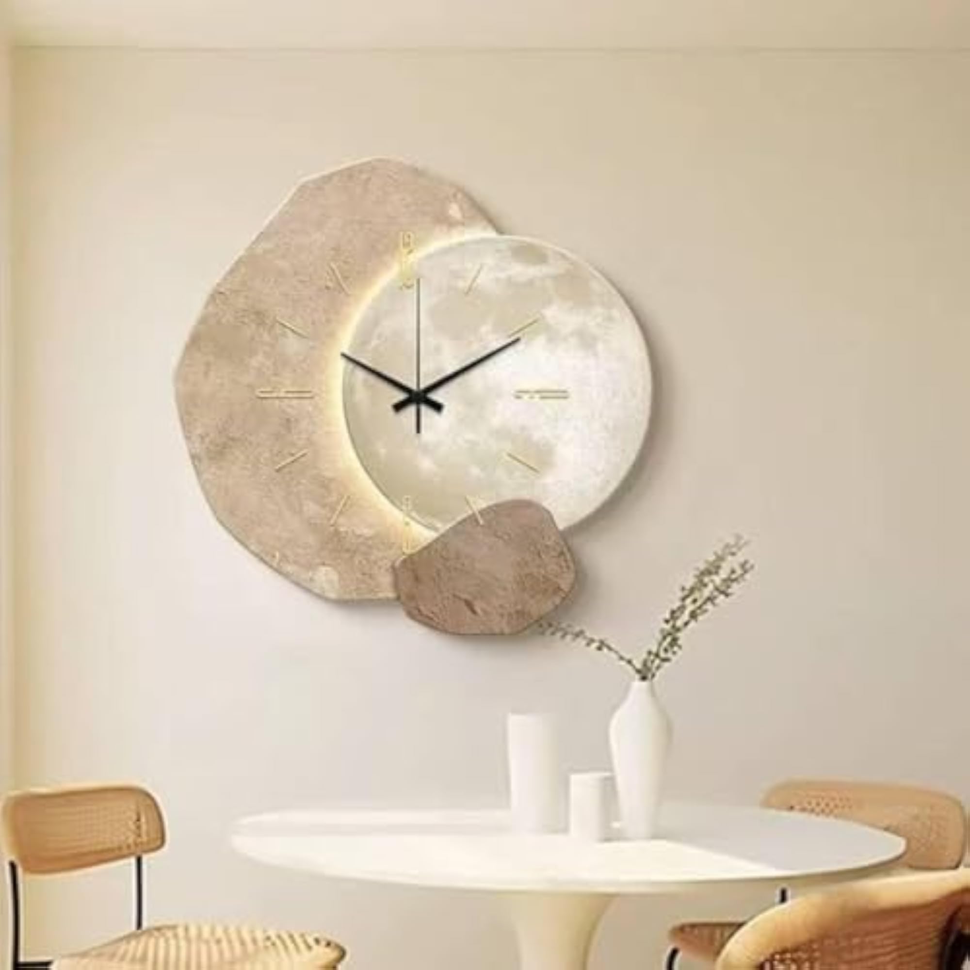 Modern Decorative Irregular Shape Silent Wall Clock