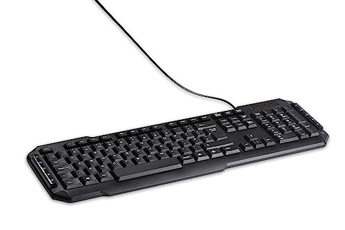 Q-Connect Ergonomic Wired Keyboard Black