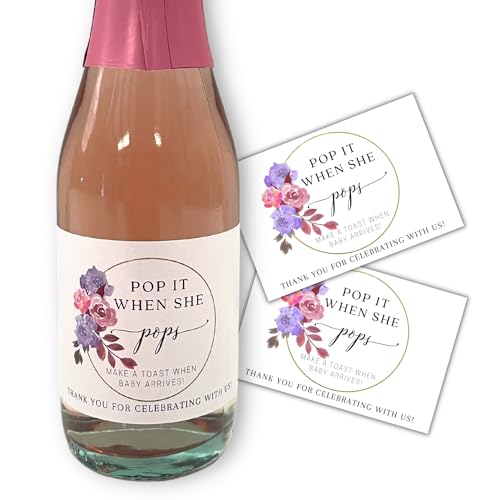 Étiquettes de Vin Pop It Violettes Haute Qualité pour Buffet Prénatal Chic