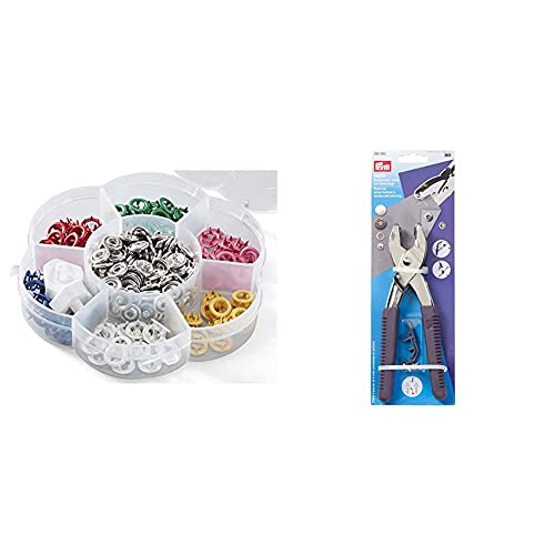 Prym 390740 Love Druckknöpfe Jersey Box, 60 Stück, Ø 8 mm, 6 Farben,...