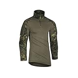 combat shirt nach bundeswehr tl Kragen mit integriertem Reissverschluss.