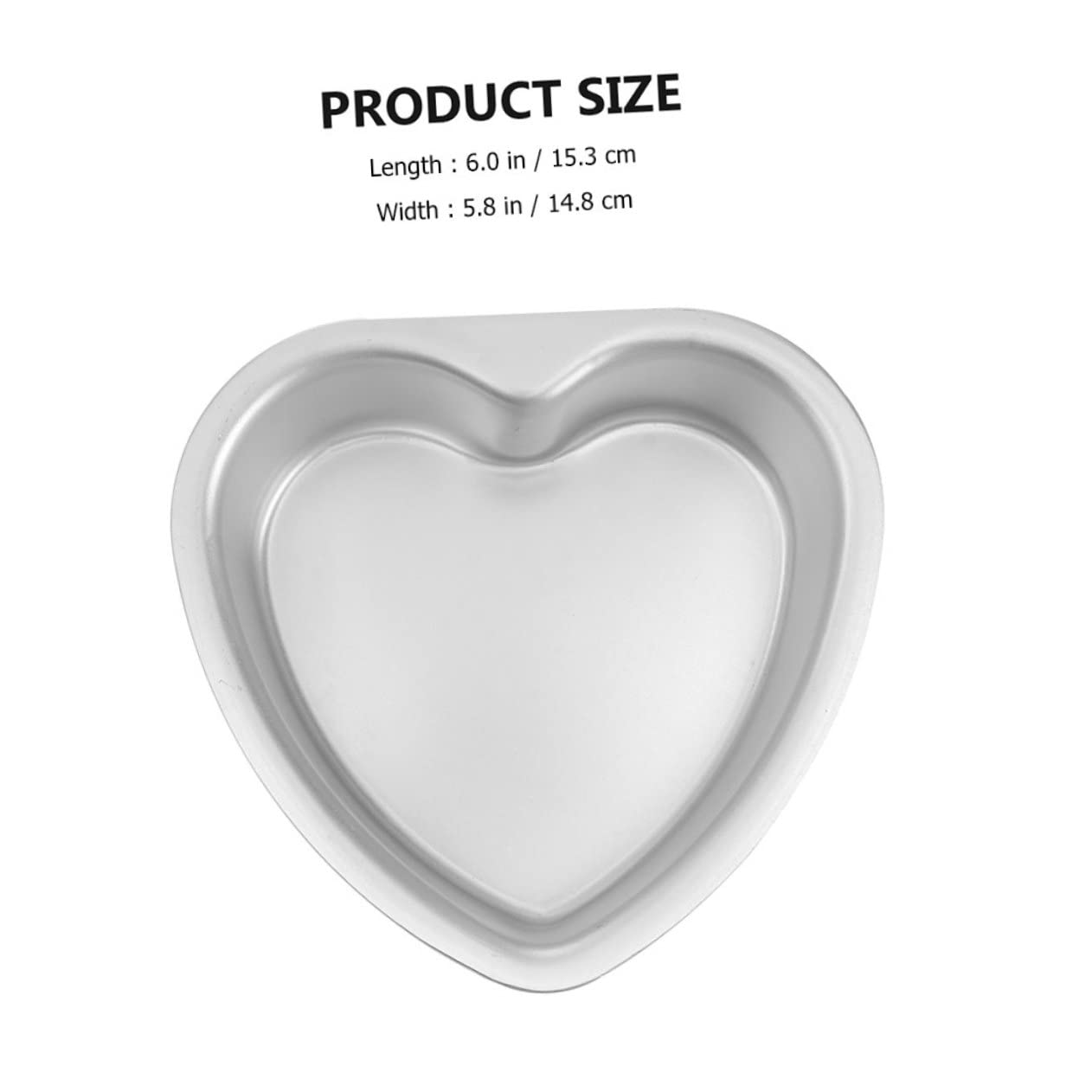 GLEAVI 2 Moldes para Tartas en Aleación de Aluminio y Reutilizables y Fáciles de Desmoldar Forma de Corazón Ideales para Hornear en Casa y Principiantes Principiantes