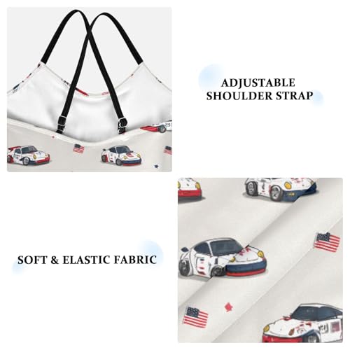 Falg Racing Car Girls One Piece Swimsuits Summer Quick Dry Beach Bathing Suit4