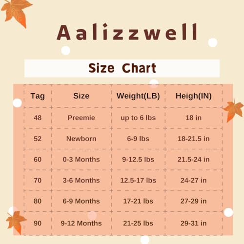 Image of Aalizzwell Preemie Newborn Infant Baby Girls Clothes Ribbed Romper Bodysuit Pants Set Fall Winter Outfits