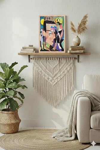 Image of BLINKART Modili Style Aesthetic Modern Art Walls With Frame | Natural Wood Texture | Living Room Bedroom Office Wall Decoration | Poster Home Decor Frames Wall Bedroom | 12x8 Inches (D356)