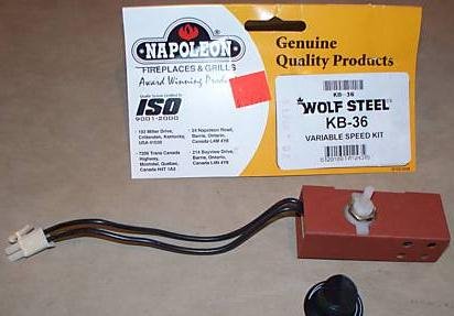 Napoleon Fireplace Wood Insert Replacement Variable Rheostat KB-36