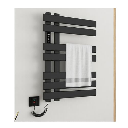 Toallero eléctrico con temporizador integrado y diseño de 7 varillas