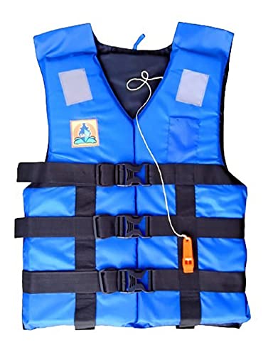 APEX Ship Life Jacket for Adult Weight Capacity Upto 95 kgs,Buoyancy 100N, PFD Type III, Blue