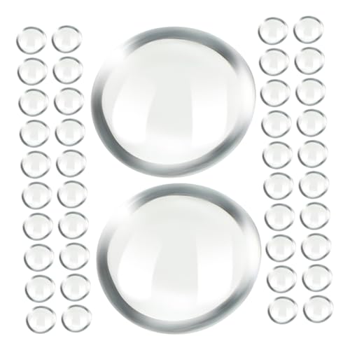 abalorio planas de vidrio transparente, 200 piezas de decoración de paisaje de acuario, grava transparente para pecera y plantas en maceta