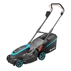 Gardena Battery Lawnmower PowerMax 37/36V P4A without battery: 37 cm cutting width, 45 l catcher capacity, central cutting height adjustment, brushless PowerPlus motor with Eco mode (14638-55)