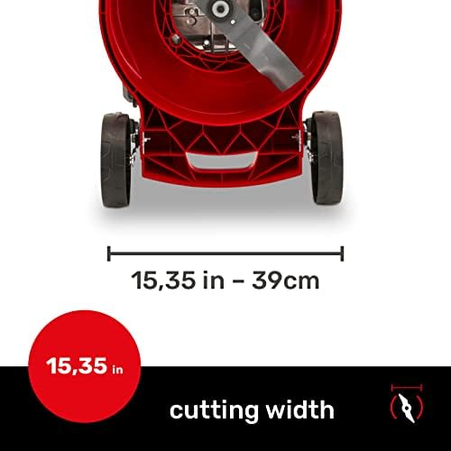Mountfield HP41 Petrol Lawnmower, Hand-propelled, 39cm cutting width, 123cc ST120 Autochoke petrol engine, Up to 250m², Includes 40L grass collector