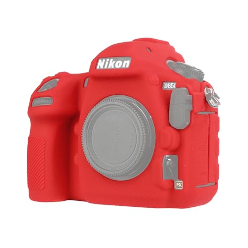 Funda de silicona para cámara Nikon D850 roja