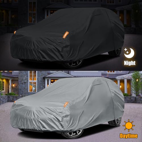 Image of Waterproof Premium Car Covers Replace for 2010-2025 BMW X3 /X4 M, 10 Layers Heavy Duty with Cotton Liner All Weather Car Cover with Zipper Door, Windproof Bands for Snow Rain Dust Protection