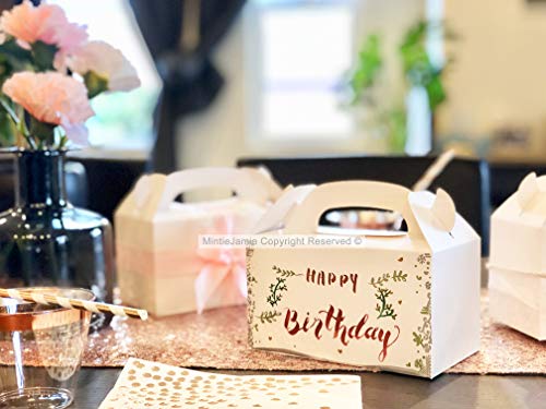 Mintiejamie Treat Boxes Plain White Party Favor Boxes 6.25X3.5X3.5 Inches Pack Of 24Pcs Premium Grade Party Supplies Boxes, Thicken Material Favor Boxes, Kids Goodie Box For Birthday, Shower, Events #TOP6