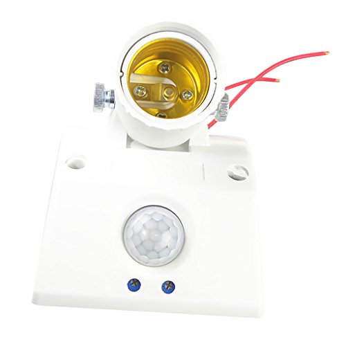 Preisvergleich Produktbild MagiDeal LED E27 Lampensockel Glühbirne Lampenhalter Bewegungsmelder Lampenfassung mit 360° PIR Bewegungssensor