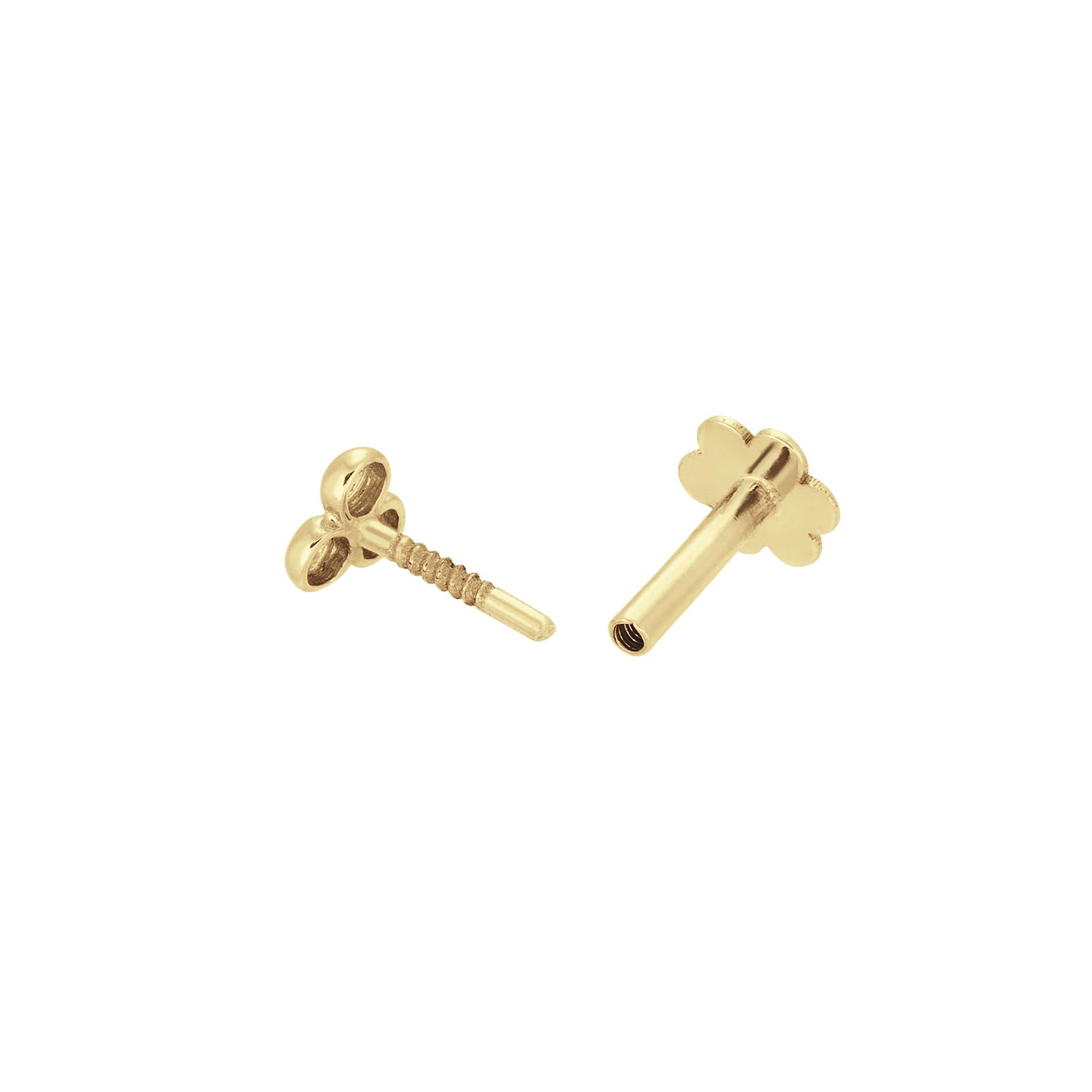 JACKIE GOLD Schmuck Damen | 14 Karat / 585 Echt Gold Ohrschmuck | Snake Piercing JKP24.429 | Stablänge 6 mm | Piercing mit Schlange