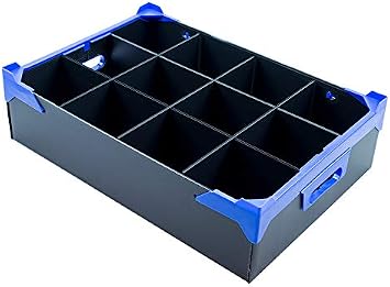 Small Martini Glass - Glassware Storage Box | 12 Cells | Max Glass Size H160 x W111mm