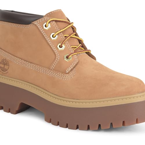 Timberland Timberland Women's Stone Street Mid Lace-Up Waterproof Boots, Wheat, 9 Medium