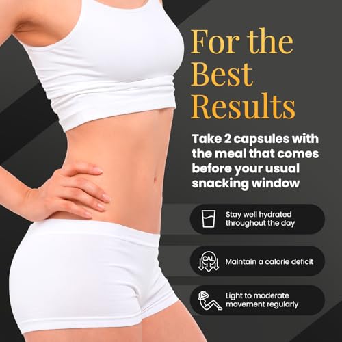 Gone Appétit - Cravings & Portion Control - Appetite Suppressants for Women and Men – Weight Loss Pills that Work Fast - Clinically Studied Ingredients - Made in the UK - 60 Capsules - Image 8