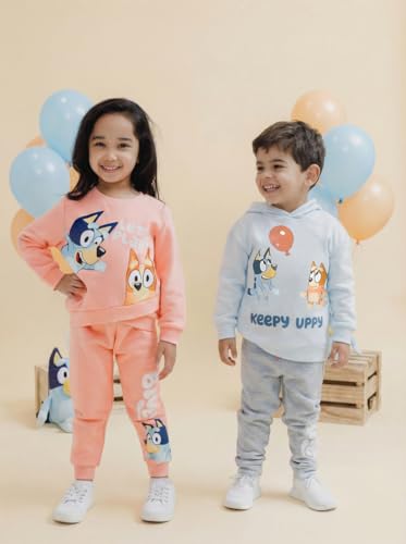 Image of Bluey Fleece Sweatshirt and Jogger Set Toddler to Big Kid