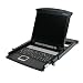 IOGEAR RBA1025 1-Port Integrated KVM Console with 17 Inch TFT LCD Active Matrix Monitor, Keyboard and Touchpad, GCL1800