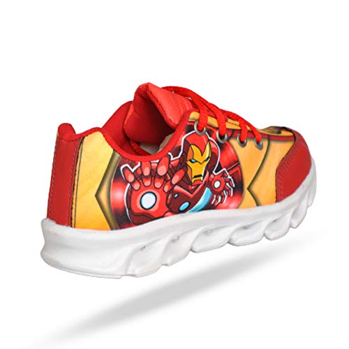Tenis Led Luzinha Homem De Ferro Infantil Masculino Chinelo (28)