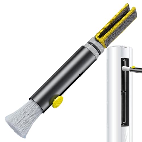 Cepillo interior de coche, cepillos de limpieza de coche, cepillos de detalles portátiles con cerdas flexibles para - Cabezal de cepillo de fibra, herramienta de limpieza profunda multifuncional suave