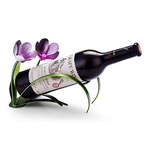 Soporte para botellas de vino metal 23x10.5x16 cm miniatura 3