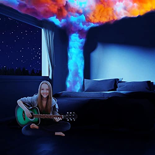 Tira de luz LED de nube, luz nocturna interior que cambia de color, lámpara de nube de trueno DIY para ambiente de fiesta en casa