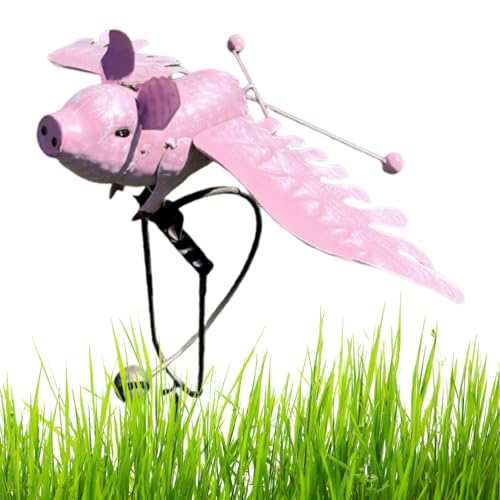 Yianyal Garden Wind Spinner - Novel Kinetic Wind Sculpture Yard Windmills Spinners - Vintage Animal Wind Spinners Decorative Windmills for Lawn Patio Garden Yard