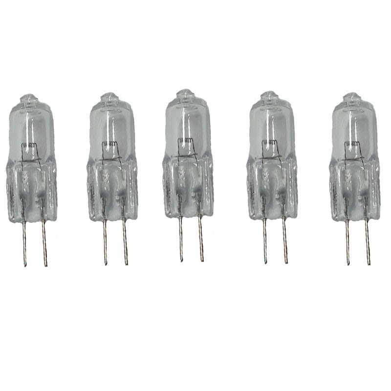 JZLBBC G4 Halogen Bulbs 35W 24V G4 Halogen Light Bulbs Transparent Plug-in G4 Halogen Lamp Dimmable Warm White,35W,5Pc