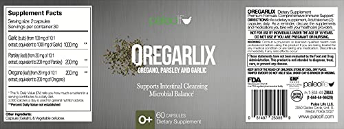 Oregarlix Premium Gut Health Supplement. Best Support For Intestinal Cleansing Microbial Balance With Premium Prebiotics - Help Keep Good Bacteria Healthy & Growing - 100% Natural (3-Pack) #TOP6