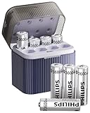 Philips Rechargeable AA Lithium Batteries 8 Pack, 1.5V 3600mWh Double A Li-ion Batteries, 1200 Long Cycle Batteries Life for Game Controllers, Remote Controls, Household Electronic Devices