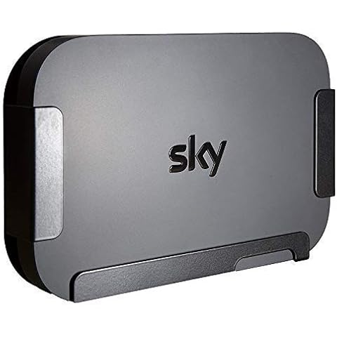 Sky Q Mini Wall Mount Bracket - Sky Q Mini Box Wall Bracket in Black - Made In UK by Q-View Cover