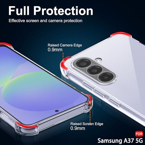 Image of TheGiftKart Back Cover for Samsung Galaxy A37 5G Case | Crystal Clear Soft Shockproof Case | Cushioned Edges for Ultimate Protection Galaxy A37 Back Cover (TPU, Transparent)