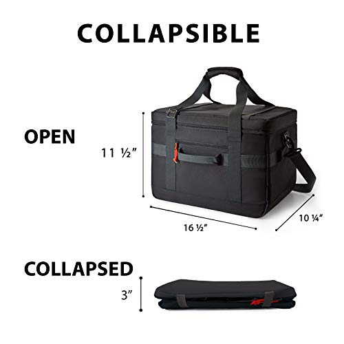 Tourit Cooler Bag 48-Can Insulated Soft Cooler Large Collapsible Cooler Bag 32L Lunch Coolers For Picnic, Beach, Work, Trip, Black #TOP4