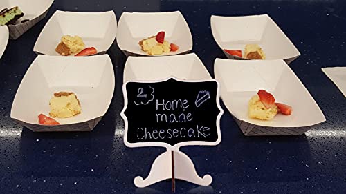 Reusable 20 Pcs Mini Chalkboard Signs With Easel Stand For Food Labels, Weddings, Birthday Parties, Message Board Signs And Event Decorations,Include 12 Colors Water-Based Chalks #TOP6