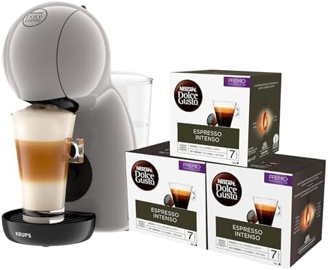 KRUPS Piccolo XS Taupe, Cafetera de cápsulas multibebida, ultraco...