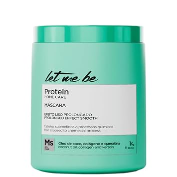 Let Me Be Protein Home Care Hair Mask 1kg 35.27 oz Post-Chemical Reconstructive Treatment with Hydrolyzed Collagen Strengthening and Moisturizing Effect